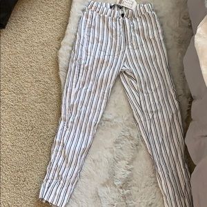 Brandy Melville striped high rise pants